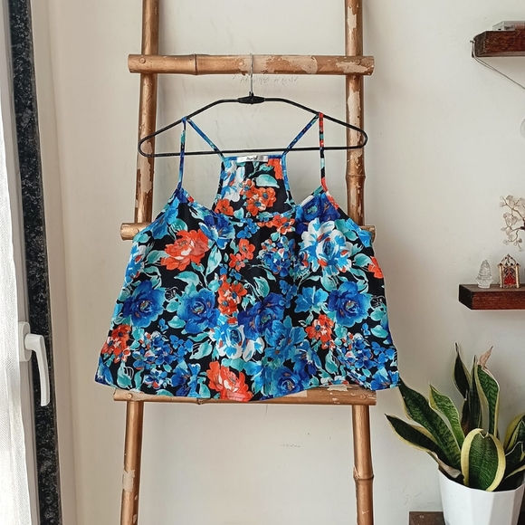 💚 Papaya Floral Crop Top - Picture 7 of 16